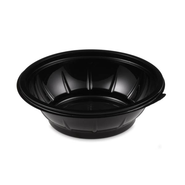 Salatschale (rPET) schwarz 176mm 500ml – 50 Stück