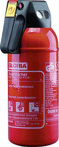 Feuerlöscher Gloria P2 GM Norwegen 2kg