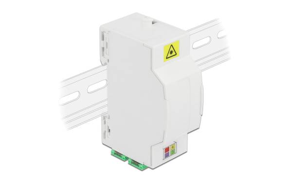 Delock LWL Anschlussdose für Hutschiene 4x SC/LC weiss