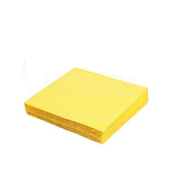 Serviette (PAP FSC Mix) 1-lagig gelb 33 x 33 cm – 100 Stück