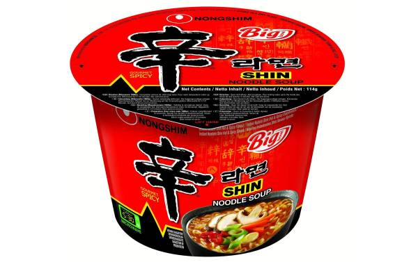 Nongshim Nudelsuppe Shin&#039;s Big Cup 114 g
