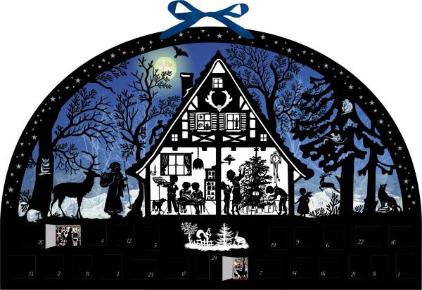 COPPENRATH Adventskalender 51x32cm 94719 Lichterbogen Weihnachtswald