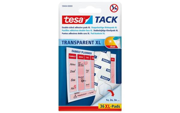 Powerstrips Tack XL transparent 36 Pads TESA 594040000