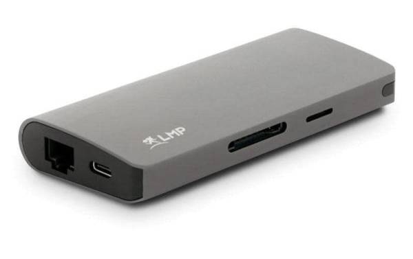 LMP Dockingstation USB-C Travel Dock Space Grau