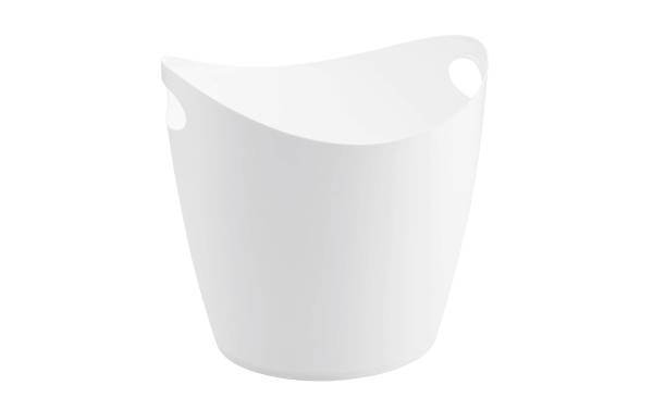 Koziol Wäschekorb Bottichelli XL 28 l, Weiss matt