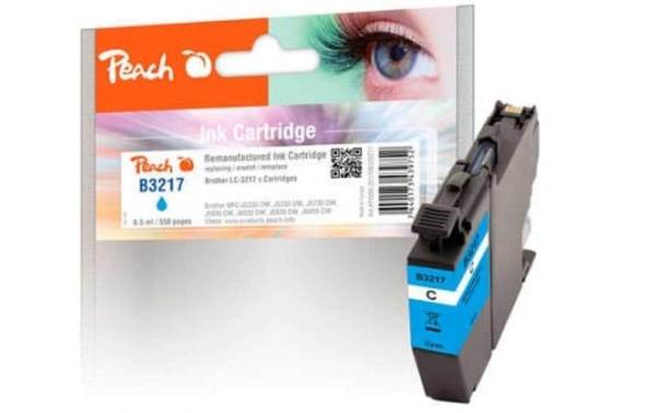 Peach Tinte Brother LC-3217 Cyan
