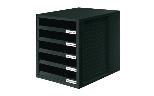 Schubladenbox schwarz 5 Fächer HAN 1401-13