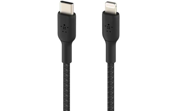 Belkin USB-Ladekabel Braided Boost Charge USB C – Lightning 1 m