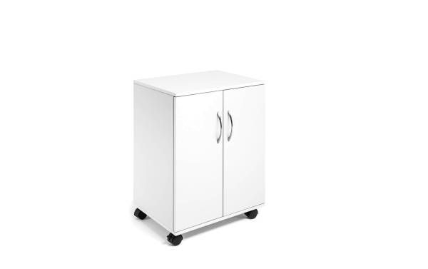 DURABLE Bürowagen "74/53", geschlossen, 3 Fächer, weiß