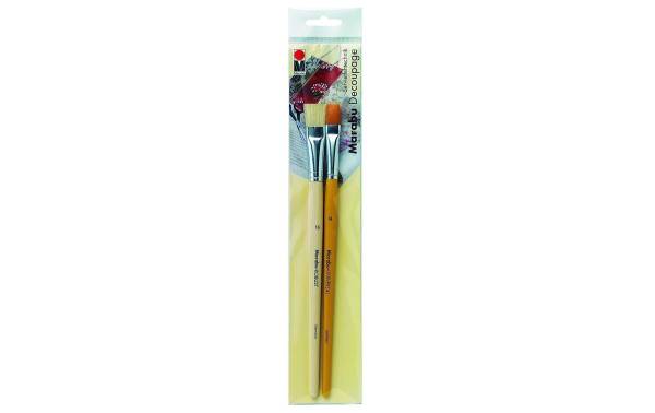 Marabu Pinselset Decoupage (Serviettentechnik), 2-teilig