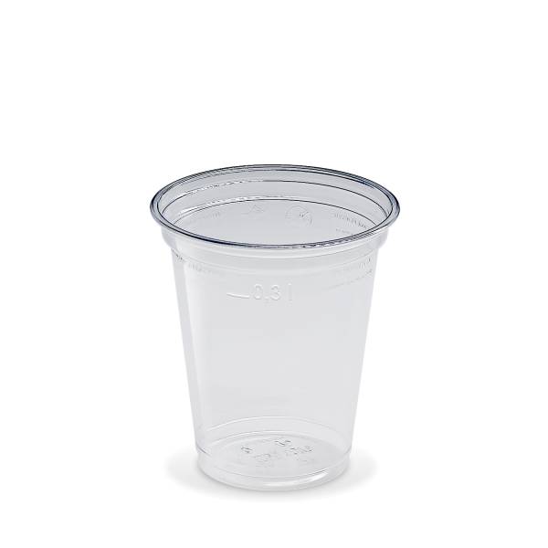 Becher (rPET) glasklar 95mm 0,3L - 50 Stück