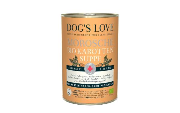 Dog&#039;s Love Hunde-Nahrungsergänzung Morosche BIO Karottensuppe, 400 g
