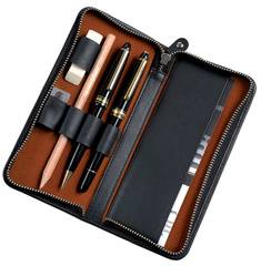 Alassio Schreibgeräte-Etui, für 3 Schreibgeräte, schwarz