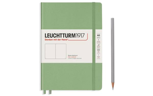 Leuchtturm Notizbuch Medium A5, Blanko, 2-teilig, Salbei