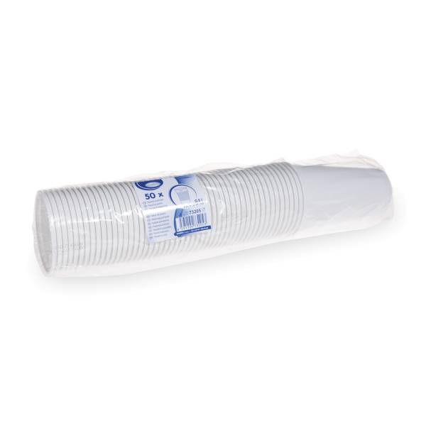 Trinkbecher (PP) weiß 95mm 0,5L – 50 Stück