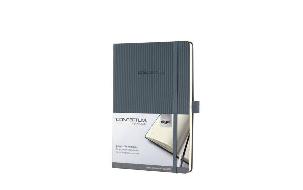 Sigel Notizbuch Conceptum A5, Kariert, Dunkelgrau