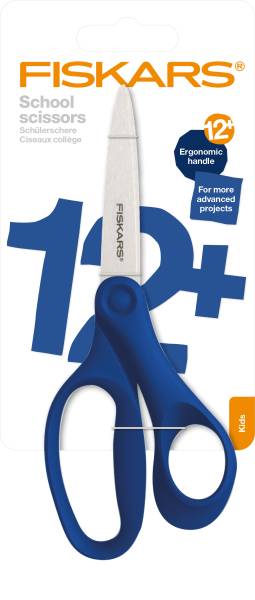FISKARS Schulschere 18cm 1067856 blau, Rechtshänder