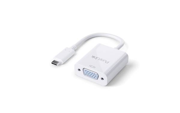 PureLink Adapter IS220 USB Type-C – VGA, Weiss