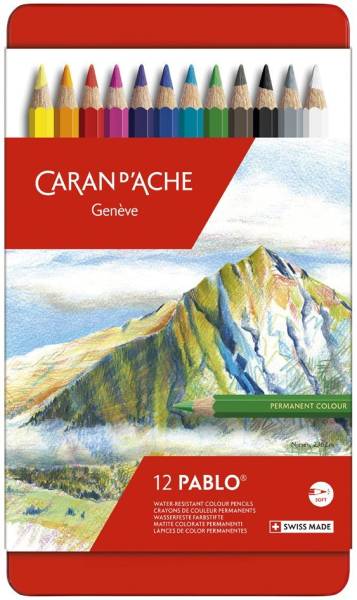CARAN D'ACHE Buntstifte PABLO, 120er Metalletui