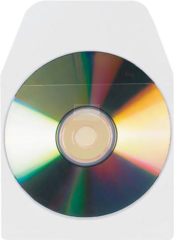 CD/DVD Hülle 127x127mm PP, transp., selbstkl.10 Stück 3L 6832-10