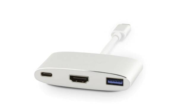 LMP Multiadapter USB-C – HDMI, USB 3.0 Silber