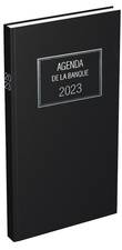 LECAS Agenda de la Banque Long, 2024, 150 x 340 mm, noir