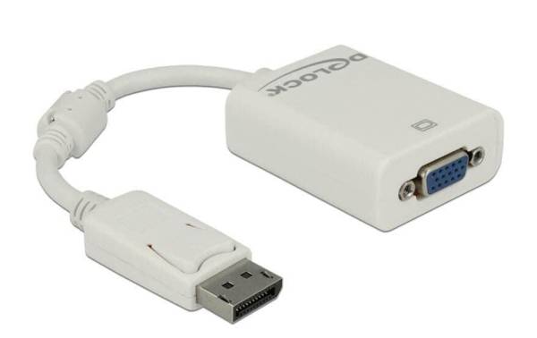Delock Adapter Displayport – VGA Weiss