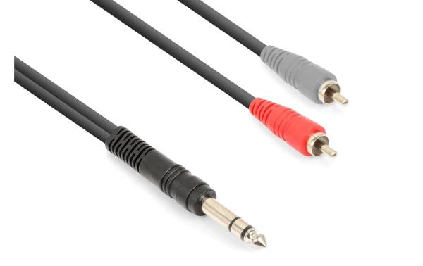 Vonyx Audio-Kabel CX328-3 6.3 mm Klinke – Cinch 3 m