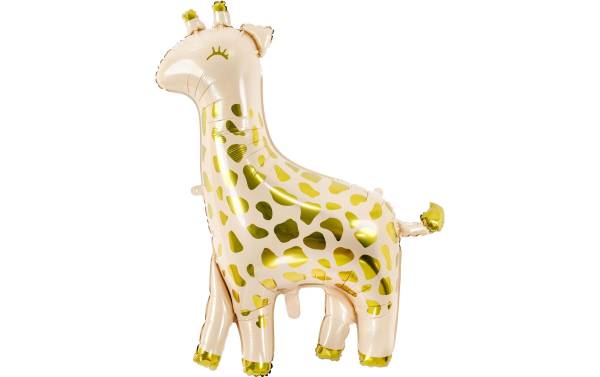 Partydeco Folienballon Giraffe Beige/Gold