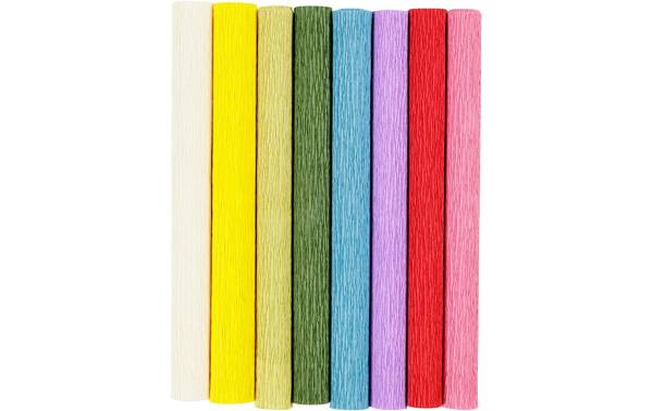 Creativ Company Krepppapier Standard 25 x 60 cm, 8 Stück, 105 g/m²