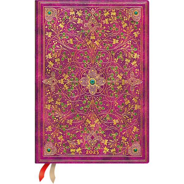 PAPERBLANKS Agenda Diamant. Thron. 2025 FFD5948 1W/2S HOR Midi SC FR 12×17.5cm