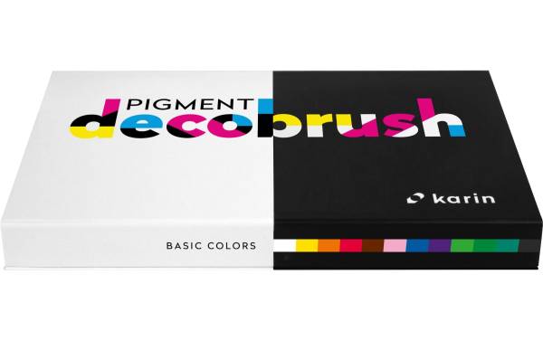 Pigment Deco Brush Basic Colors Set 12 Farben KARIN 29C1