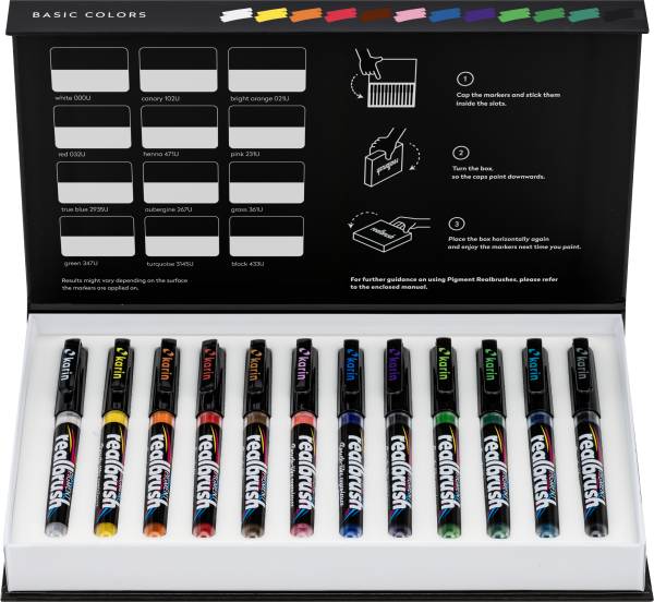 KARIN Real Brush 0.4mm 33C1 Pigment, Basic Farben