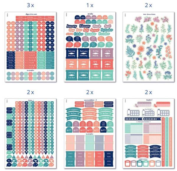 AVERY Zweckform ZDesign Planungs-Sticker 'TRACKER & ORGA'