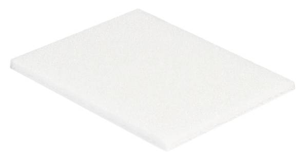 100x Vlies-Pad für Padhalter nicht kratzend 10er weiss 120x252x8mm
