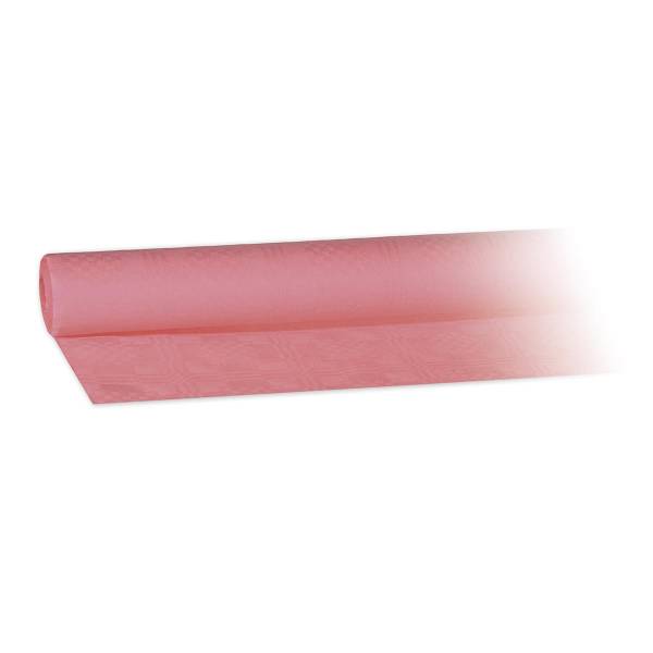 Damasttischtuch (PAP) gerollt rosa 1,2 x 8 m - 1 Stück