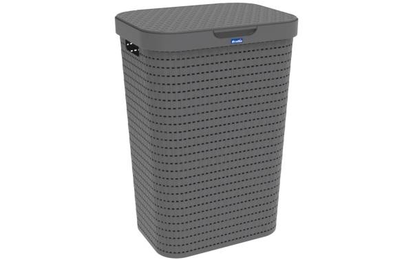 Rotho Wäschesammler Country 55 l, Anthrazit