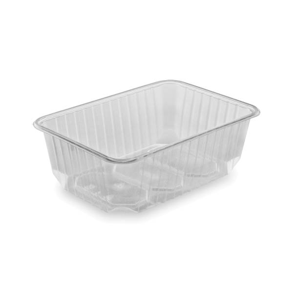 Rechteckschale (PP) klar 186 x 133 mm 1000ml – 50 Stück