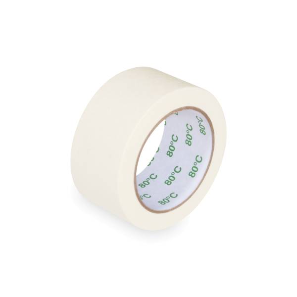 Krepp-Klebeband bis +80°C weiß 50mm x 50m – 1 Stück
