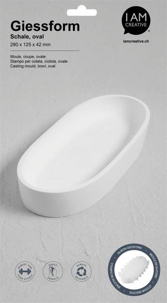 I AM CREATIVE Silikon Giessform 1704.22 Schale oval