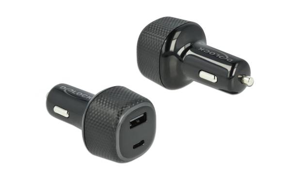 Delock Autoladegerät USB Typ-A und -C PD 3.0 63 W