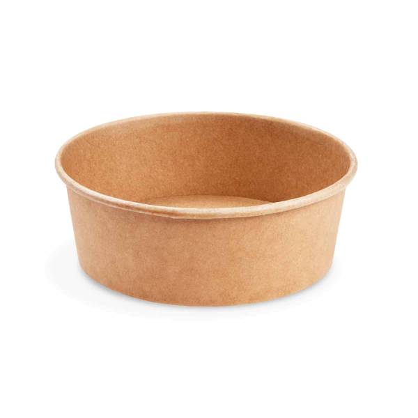 Salatschale (PAP,PE) kraft 185mm 1300ml – 50 Stück