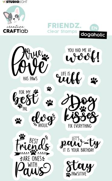 SIZZIX Klarischtstempel Friendz STAMP166 10.5×14.8×0.4cm
