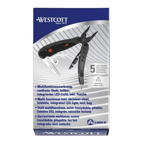 WESTCOTT Multitool 6 Werkzeuge in 1, einklappbar