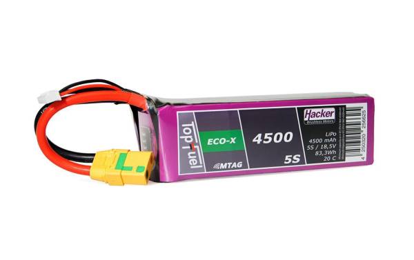 Hacker RC-Akku LiPo 4500 mAh 18.5 V 20C TopFuel ECO-X MTAG