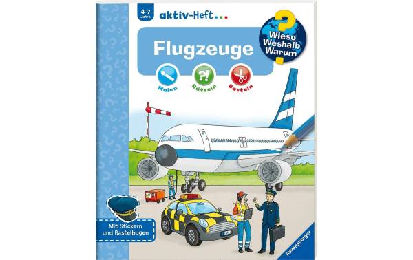 Ravensburger Kinder-Sachbuch WWW Aktiv-Heft Flugzeuge