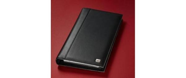 sigel Visitenkarten-Ringbuch "Torino", Nappaleder, schwarz
