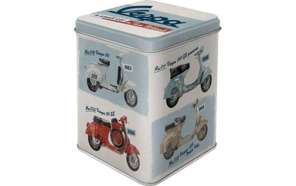 Nostalgic Art Teebeutel-Box Vespa Blau/Rot/Weiss