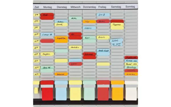 FRANKEN T-Kartentafel "OfficePlaner", 7 Module, 490 x 473 mm
