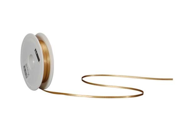 Spyk Geschenkband Satin 3 mm x 50 m, Gold